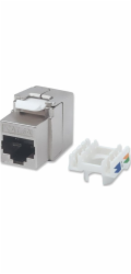 Intellinet Network Solutions INTELLINET Cat6a-Modularbuchse FTP Keystone Jack werkzeuglos stříbrný