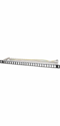 Intellinet Network Solutions Síťová řešení Intellinet INTELLINET 24portový patchpanel geschirmt and unbest?ckt 0,5 HE Leerpanel až 48,26 cm 19-Zoll-Rackmontage f?r Keystone-Jacks schwarz