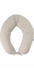 BabyMatex Polohovací polštář Moon z mušelínu, délka 260 cm, béžový