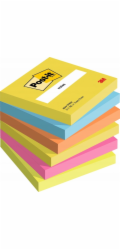 Post-it Samolepicí lístky , ENERGETIC, 76x76 mm, 6x100 listů.
