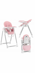 KinderKraft Dětská jídelní židlička SESTTINO NUI růžová
