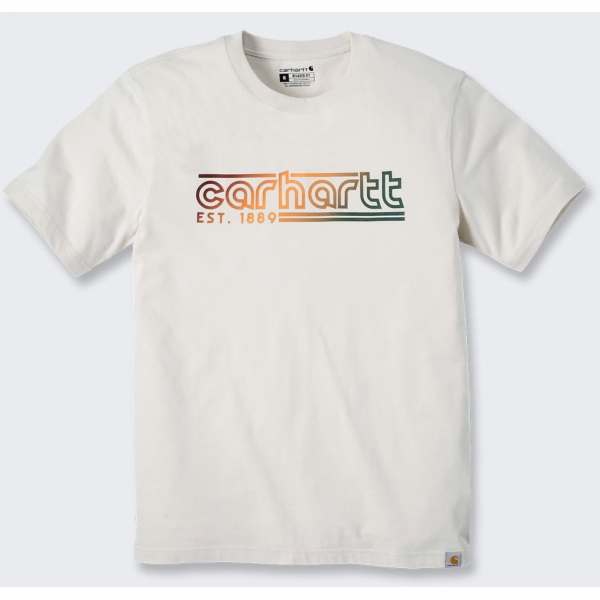 Carhartt Tričko Light Logo Graphic Oat Milk