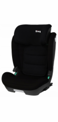 U-grow Sedačka Ding Aron GR2/3 ISOFIX 100-150CM ČERNÁ 8720663932662