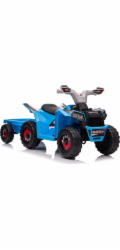Lean Cars XMX630T Modrá bateriová čtyřkolka s přívěsem