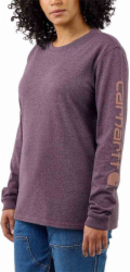 Carhartt Tričko Carhartt Workwear Sleeve Logo LS Blackberry