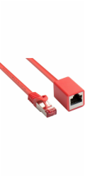 Good Connections Prodlužovací patch kabel RNS s ochranou západky, Cat. 6, S/FTP, PiMF, PVC, 250 MHz, OFC, CU, červený, 0,5 m, Good Connections (8063VR-005R)