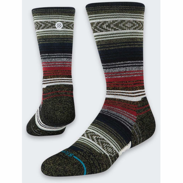 Stance Ponožky Mid Wool Crew 1 pár Černočervené