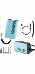 RockBros 42520006001 Elektrický kompresor s digitálním displejem na míče / balónky - modrý