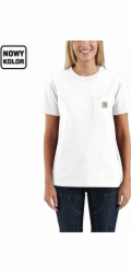Carhartt Pracovní tričko Carhartt WK87 s kapsou a krátkým rukávem bílé