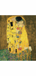 BRUSHME Obraz podle čísel , 40x50 cm, Polibek od Gustava Klimta, 1 ks, v krabičce