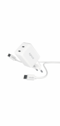 Epico UltraBoost GaN 35W síťová rychlonabíječka EA35 + 1,2m USB-C kabel - bílá