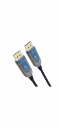 PremiumCord 8K Optický DisplayPort 1.4 přípojný kabel M/M, zlacené konekt. 50m