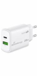 MediaRange NAPÁJECÍ ADAPTÉR USB/USB-C 25W/RYCHLÝ MRMA112-2 MRMA112-2 (4260664878421)