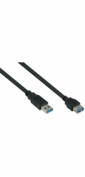 Alcasa USB kabel USB-A - USB-A 2 m černý (UK30P-ASA-020S)