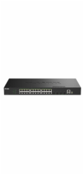 D-Link SmartPro DGS-1530-28P - Prepínac - inteligentní - 24 x 10/100/1000 (PoE+) + 4 x 10 Gigabit SFP+ - desktop, Lze montovat do rozvadece - PoE+ (370 W)
