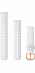 Garmin Silikonový řemínek na zápěstí Quick Release 20 (bílá / růžovo-zlatá spona) (010-12924-10)