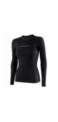 Brubeck Dámské tričko s dlouhým rukávem 3D PRO LS1594W, černé, velikost L