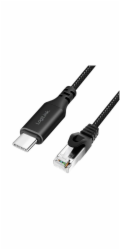 LogiLink Adaptérový kabel CU0413 Ethernet USB 3.2, C/M na RJ45/M, aktivní, 3 m