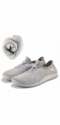 Brubeck Pánské barefoot merino boty SH5003M, světle šedé/šedé, 43