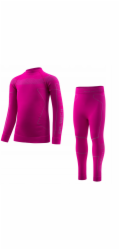 Brubeck LS1611K Dětská termo mikina THERMO KIDS fuchsiová/šedá 116/122