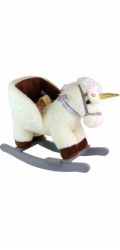 LeanToys Houpací kůň Bílý jednorožec