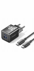 Vention MOBILNÍ NABÍJEČKA DO ZÁSUVKY USB + KABEL/30W 2P TZ-FEQB0-EU-01 VENTION