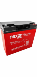 Nexon Gelová baterie AGM 12V 22Ah s dlouhou životností (12l) - hluboké vybíjení a cyklický provoz
