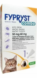 FYPRYST Combo 50/60mg - kapky proti blechám a klíšťatům pro kočky – 1x0.5ml