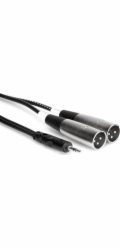 Hosa Kabel Jack 3,5 mm - XLR x2 2m stříbrný (CYX-402M)