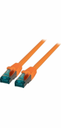 EFB EFB RJ45 patchkabel S/FTP, Cat.6A, LSZH, 10m, oranžový