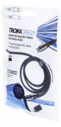 Troika Nabíjecí kabel USB Cable pro rychlé nabíjení, 1 m, adaptér USC-C na Lightning, černý