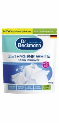 DR_BECKMANN Odstraňovač skvrn Dr. Beckmann Hygiene White 2v1 0,4 kg