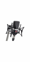 Neumann TLM 102 MT Studio-Set - velkomembránový kondenzátorový mikrofon s protinárazovým držákom, čierny