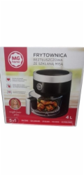 NoName BEZTUKOVÁ FRITÉZA AF24012B SE SKLENĚNOU MÍSOU ČERNÁ 4 L 1400 W
