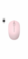 PORT CONNECT bezdrátová myš USB-A/USB-C, růžová