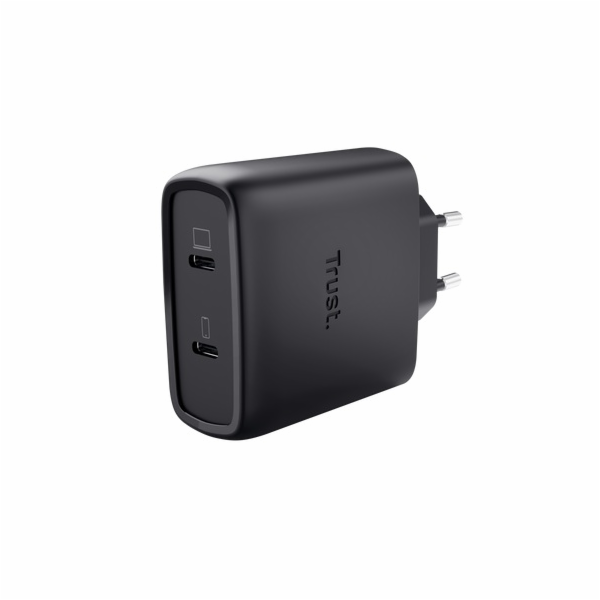 TRUST MAXO 65W 2P USB-C GAN CHARGER BLK