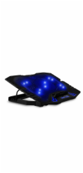 EVOLVEO Ania 5, chladicí podložka pro notebook, 5x ventilátor, modré podsvícení
