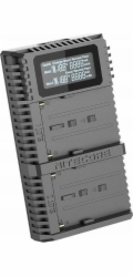 Nitecore Nabíječka USB pro 2x Sony NP-FM500H / NP-F730 / NP-F750 / NP-F770 / NP-F970 / NP-F550 Baterie + LCD displej / Nitecore USN3 Pro