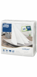 Tork LinStyle – Prémiové ubrousky na večeři – Bílé