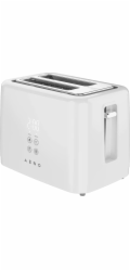 Aeno Elektrický toustovač, bílý, 220–240 V, 50–60 Hz, 780–930 W, 2 otvory, 3 režimy, 7 úrovní opečení