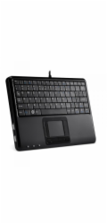 Perixx Perixx PERIBOARD-510 H PLUS US klávesnice, mini USB klávesnice, touchpad, hub, černá