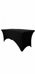 Skrzynkazdrewna Ubrus na zahradní cateringový stůl 180, černý elastický