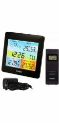 Meteo rologická stanice DCF METEO SP202 s čidlem počasí a externím čidlem