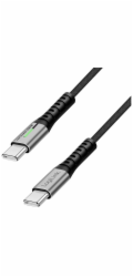 LogiLink USB-C 20 Gb/s, 100W 1,5m opletený černý