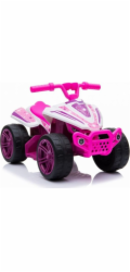 Lean Sport Bateriový čtyřkolový trenažér TR1805, bílý a růžový