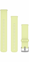 Garmin 22mm silikonové citronově/nerezové rychloupínací spona