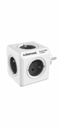 Cubenest Powercube Original,  5× zásuvka, bílá/šedá, dětská pojistka, uzemnění, max. 16A/250V~3680W/50-60Hz