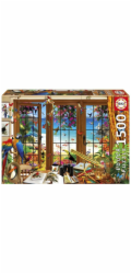 Educa Puzzle 1500 Okno pozorovatele ptáků