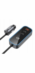 BWOO Nabíječka do auta PD RGB CC107 1x USB-C 1x USB 30W černá