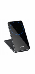 PROOVE Bezdrátová nabíječka Metal Edge 3 v 1, šedá, 15 W